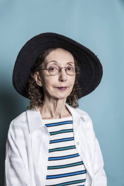 La escritora Joyce Carol Oates, en julio en Par&iacute;s.