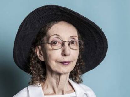 La escritora Joyce Carol Oates, en julio en Par&iacute;s.