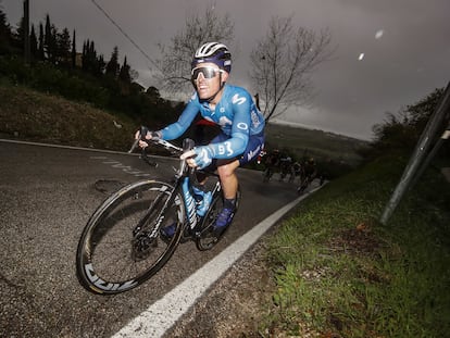 Gonzalo Serrano, durante la quinta etapa de la Tirreno-Adriático, el domingo pasado.