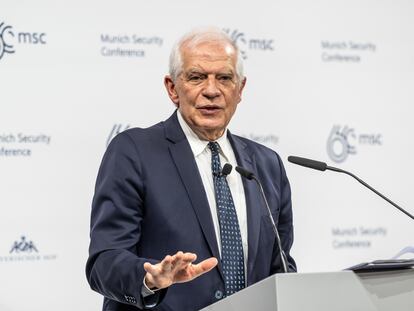 Borrell, el pasado domingo en la Conferencia de Seguridad de Múnich.