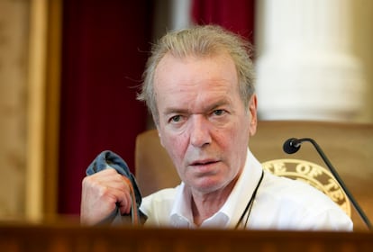 El escritor Martin Amis, durante un festival en Texas en el 2014.