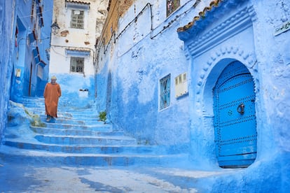 La antigua medina de Chefchaouen.
