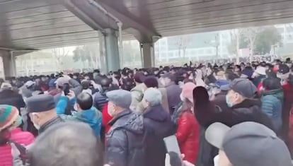 Protestas jubilados chinos