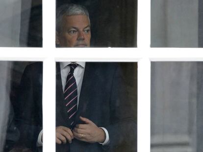 El ministro de Finanzas belga, Didier Reynders, ayer en Bruselas.