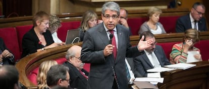 Francesc Homs, en el Parlament, en una foto de archivo.