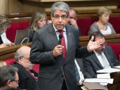 Francesc Homs, en el Parlament, en una foto de archivo. 