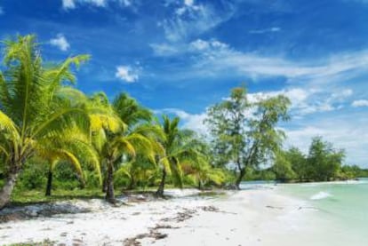 Playa en la isla camboyana de Koh Rong.