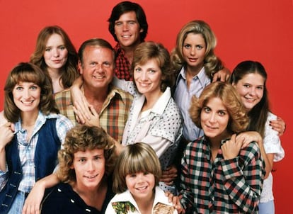 Foto de familia de la serie televisiva 'Con ocho basta' (1977).