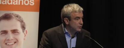 El economista Luis Garicano en la presentaci&oacute;n de las propuestas econ&oacute;micas de Ciudadanos.