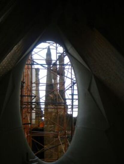Mecanotubo es la compañía encargada de gestionar los andamios de la basílica de la Sagrada Familia, en Barcelona.