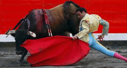 Enrique Ponce en una corrida este año en Bilbao