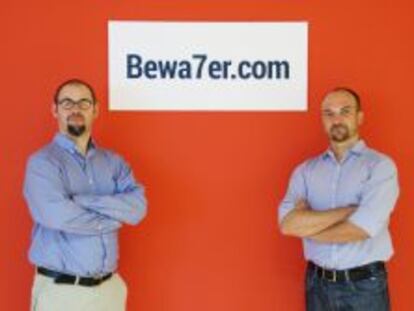 Unai Ansejo y Fran&ccedil;ois Derbaix, fundadores de la plataforma Bewa7er.