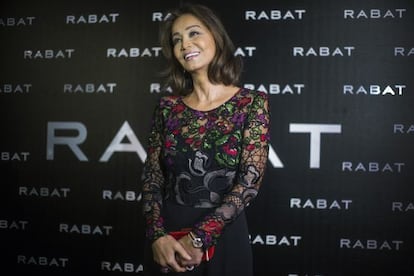 Isabel Preysler a su llegada a la fiesta. 