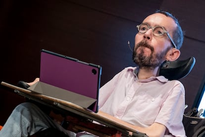 Pablo Echenique, secretario de Programa de Podemos, en un acto el miércoles en Madrid.