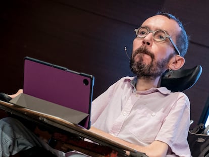 Pablo Echenique, secretario de Programa de Podemos, en un acto el miércoles en Madrid.