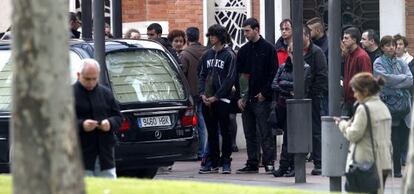 Llegada del cadáver de Cristina Arce de la Fuente al crematorio del cementerio de La Almudena.