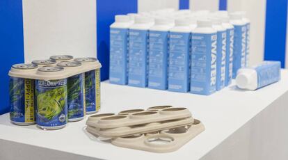 Varios de los embalajes que se exhiben en 'Super-packaging', muestra dentro de la segunda edición del Madrid Design Festival.