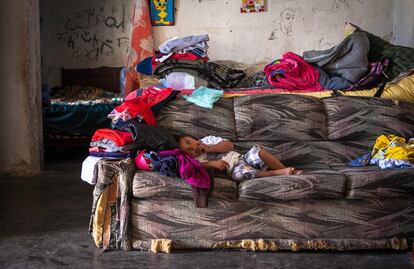 Casa de Roberto de la Rosa Castillo, una de las familias que se niega a dejar la comunidad para ser reubicados.