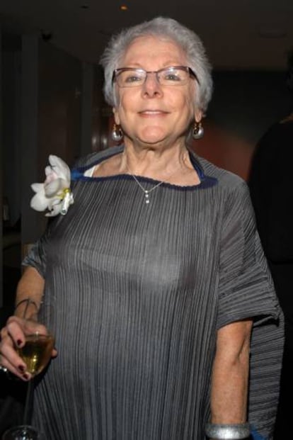 La historiadora del arte Linda Nochlin en un evento en Nueva York en 2006.