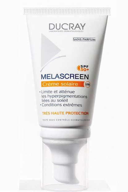 QUÍMICO. Melascreen Crème Solaire SPF 50+ de Ducray. Una crema ideal para pieles con trastornos pigmentarios y de tipo normal a seca. Es resistente al agua y protege de los rayos solares además de ejercer una acción 'mela equilibrante' ya que regula la producción de melanina y previene las manchas. Cuesta 13,50 euros.