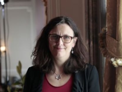 La comisaria de Comercio de la Comisaria Europea, la sueca Cecilia Malmström