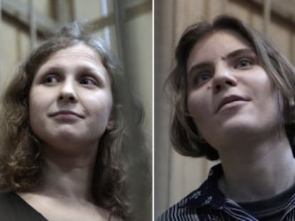 Las Pussy Riot: Nadezhda Tolokonnikova Maria Alyokhina y Yekaterina Samutsevich.