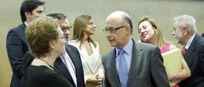 El ministro de Hacienda, Crist&oacute;bal Montoro, durante el &uacute;ltimo Consejo de Pol&iacute;tica Fiscal.