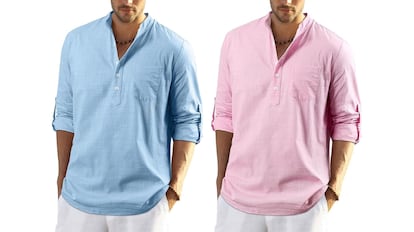 Estas camisas de lino para hombre son superventas en Amazon.
