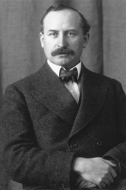 El empresario Ernst Leitz II, en 1925, año en que presentó la cámara Leica en Leipzig. Imagen cedida por la organización.