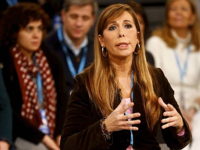 Alicia S&aacute;nchez-Camacho, en un acto de campa&ntilde;a del PP.