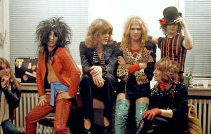 La banda New York Dolls.