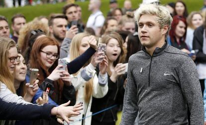 Niall Horan, en un torneo de golf, el pasado mes de mayo.