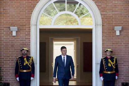 Pedro Sánchez en el La Moncloa.