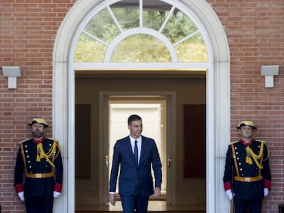 Pedro Sánchez en el La Moncloa.