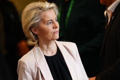 Ursula von der Leyen, este sábado en la Conferencia de Seguridad celebrada en Múnich.