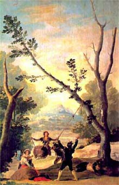 <i>El Columpio,</i> lienzo de Francisco de Goya, el más valioso de los robados.