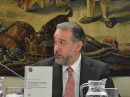 El senador mexicano, Raúl Cervantes, este miércoles en Madrid.