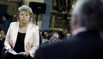 La vicepresidenta de la Comisión Europea, Viviane Reding