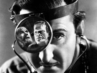 Basil Rathbone em 'O Filho de Frankenstein', de Rowland V. Lee