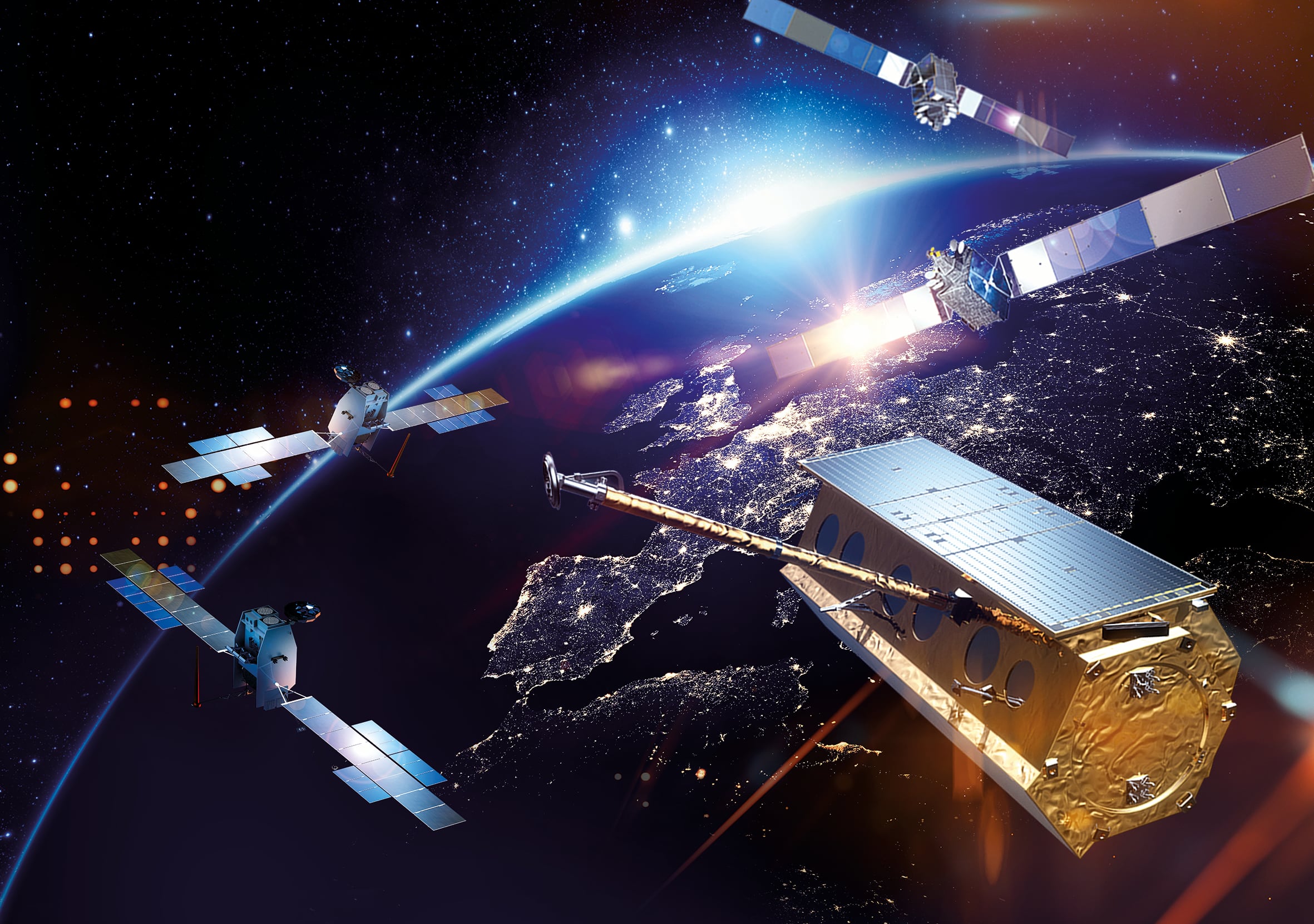 El satélite PAZ, desarrollado por Hisdesat y diseñado y fabricado por Airbus Defence & Space España. Imagen cedida por la empresa