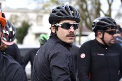 Uno de los participantes en la carrera.