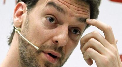 Pau Gasol, en un acte a Madrid.