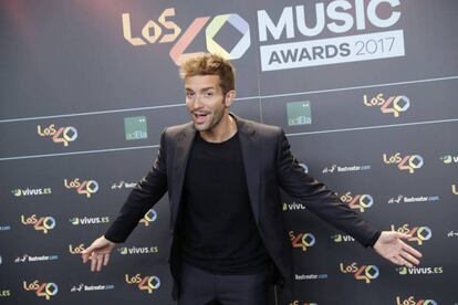 Pablo Albor&aacute;n, en los premios Los 40 Music Award del pasado a&ntilde;o.