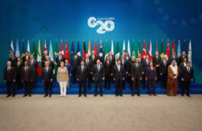 Los líderes de los países reunidos en la cumbre del G20 que se celebra este fin de semana en Brisbane, Australia