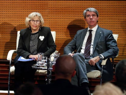 Manuela Carmena y Ángel Garrido, en una imagen de archivo. 