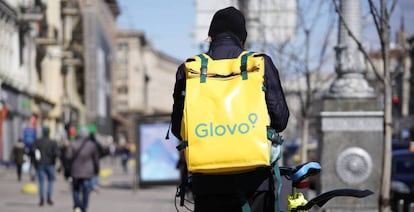 Un repartidor de Glovo.