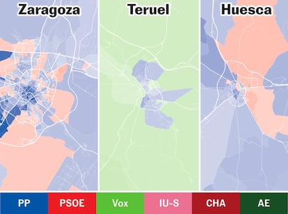 Los resultados de las elecciones, calle a calle