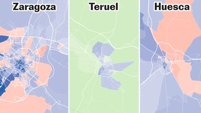 Los resultados de las elecciones, calle a calle