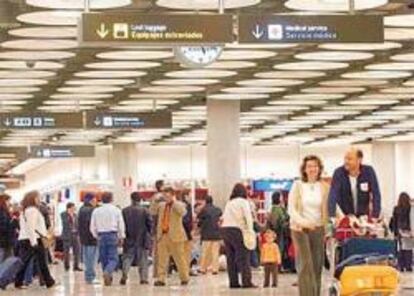 La T4 del aeropuerto de Barajas.