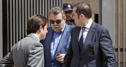 Juan Soler leaves court in Valencia on Wednesday after being questioned.